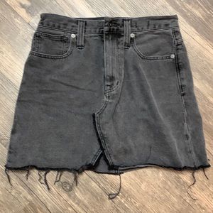 Madewell denim skirt